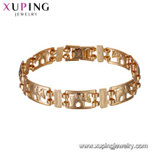 75139 Xuping new gold bracelet models high quality simple designs 18k gold plated chains bracelet
